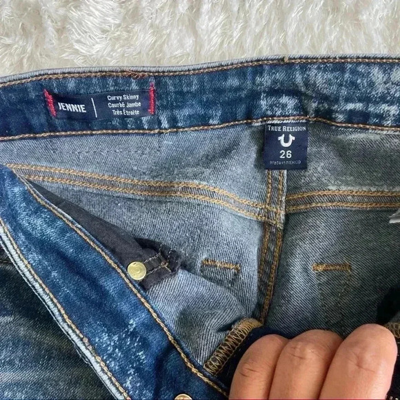 COPY - True Religion Jennie Curvy Skinny Jeans size 26 - Picture 4 of 12